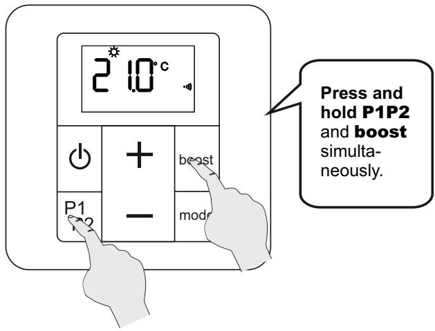 ACOVA Nankin - SETTING A PROGRAMMED BOOST - 1