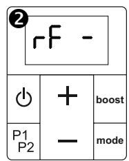 ACOVA Nankin - B) Procedure avec la commande à distance : - 2