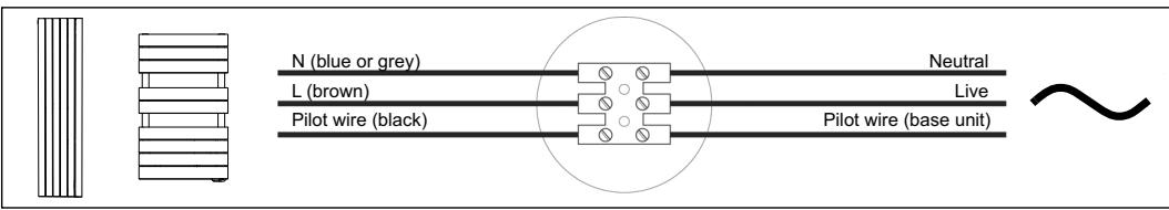 ACOVA Nankin - CONNECTING PRINCIPLE WITH PILOT WIRE (CLASS 2 - FRENCH MARKET): - 1