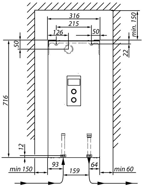 KOSPEL EKCO.M3 - EKCO.MN3 - Scheme de raccordement de la chaudière à l'installation du chauffage central - 3
