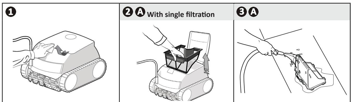 ZODIAC CNX 1090 - I Cleaning the filter - 2