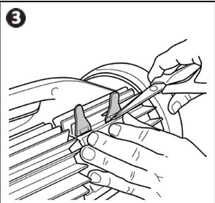 ZODIAC CNX 2590 - Positionner les nouvelles brosses - 3