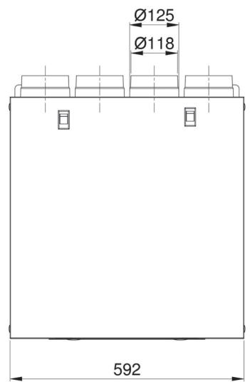 ALDES AURA 210 - InspirAIR Top 210 - Poids & dimensions - 1