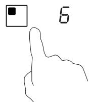 CANDY CTP63SC/E1 - b) Setting the timer to turn one cooking zone off - 1