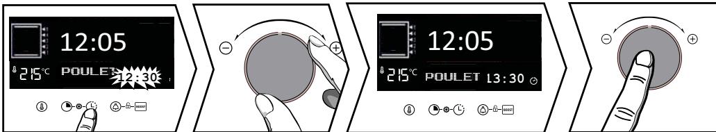 BRANDT BKFP243X - - Changing the cooking end time - 1