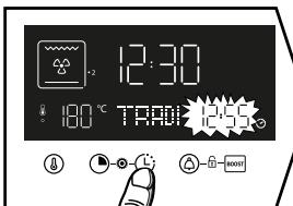 BRANDT BKFP243X - - Changing the cooking end time - 1