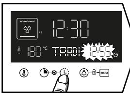 BRANDT BKFP243X - - Modificación de la hora de fin de coccción - 1