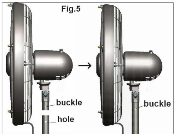 OFRESH VENTILATEUR BRUMISATEUR EXTéRIEUR SUR PIED 145 CM - ASSEMBLAGE BASE - 4