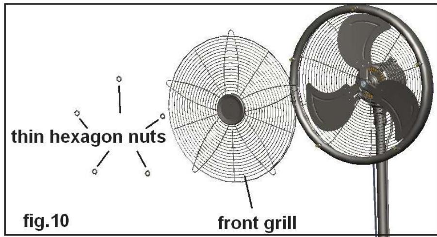 OFRESH VENTILATEUR BRUMISATEUR EXTéRIEUR SUR PIED 145 CM - NETTOYAGE DES PALES DU VENTILATEUR ET DE LA GRILLE AVANT - 1