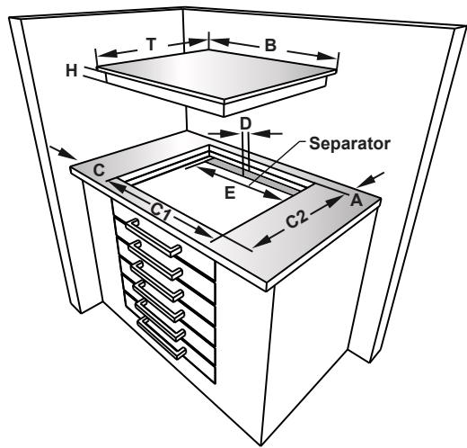FRIONOR TVS64 - INSTALLATION OF THE HOB - 3