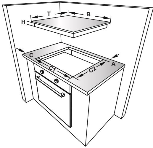 FRIONOR TVS64 - INSTALLATION OF THE HOB - 1