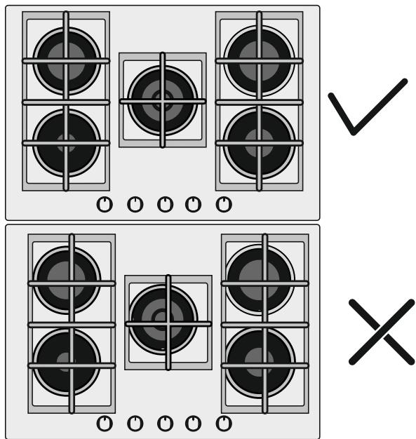 ROSIERES RDK74MBB - USE OF HOB - USER INSTRUCTIONS - 1