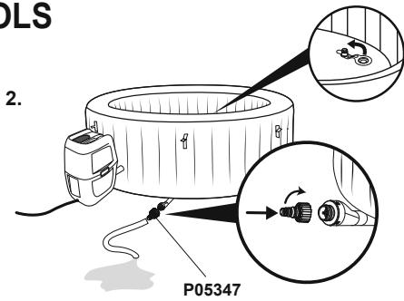 BESTWAY TAHITI - ENTLEEREN DES WHIRLPOOLS - 2