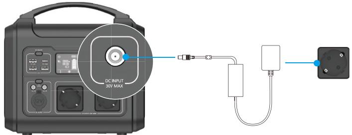 EZVIZ nomade 600W - Rechargement par adaptateur secteur - 1