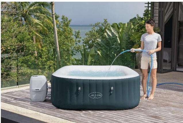 BESTWAY LAY-Z BAHAMAS - Raccordement de la pompe et du filtré - 4