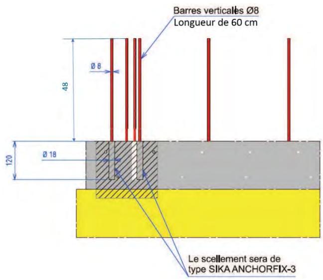 BWT PISCINE EN BLOC POLYSTYRèNE - Fixation des aciers verticaux - 5