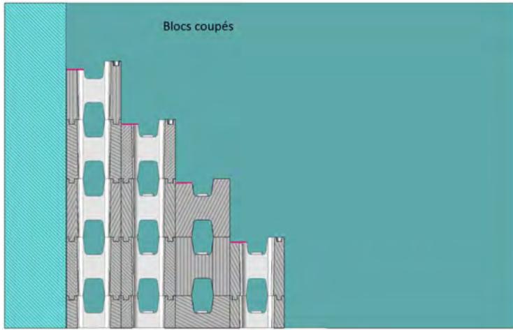BWT PISCINE EN BLOC POLYSTYRèNE - Pose des blocs de l'escalier - 8