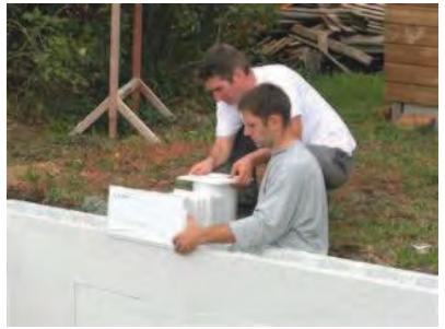 BWT PISCINE EN BLOC POLYSTYRèNE - Installation des pieces à sceller - 1