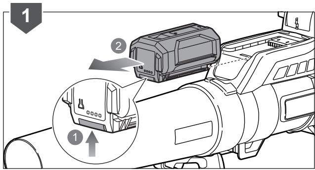 Diagram showing a camera module with labeled parts and an inset view of the device's internal structure.