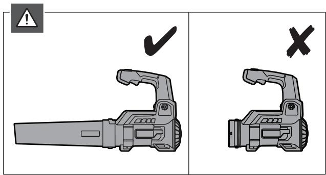 Diagram showing two types of camera accessories with checkmark and cross symbols indicating inspection or warning.