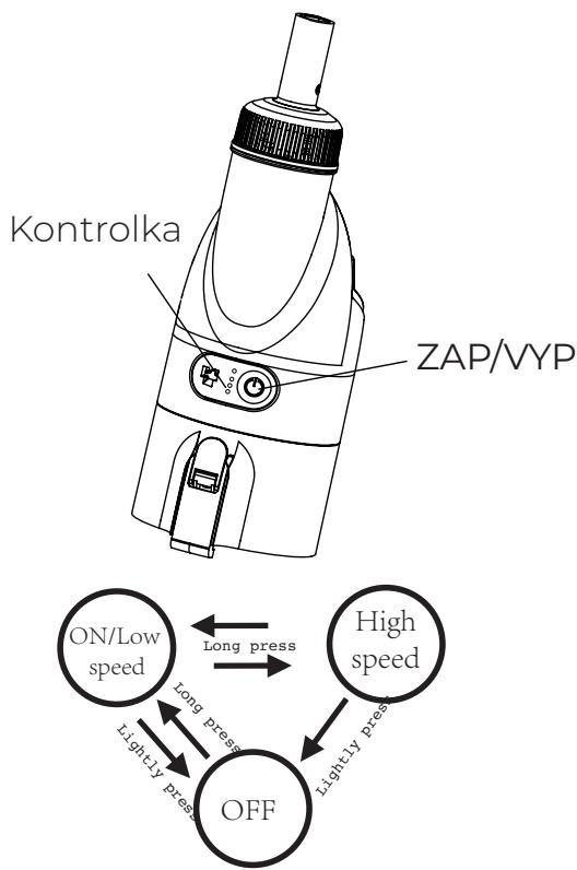 GRE VCB50P - Zapnutie a režim Turbo - 1