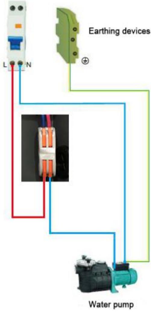 GRE HPG25 - HPG40 - HPG50 - HPG70 - Water pump wiring (Dry contact) - 2