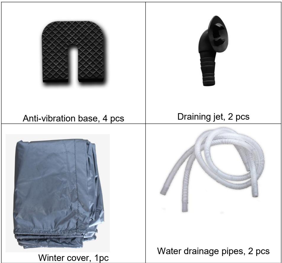 GRE HPG25 - HPG40 - HPG50 - HPG70 - Accessories list - 1