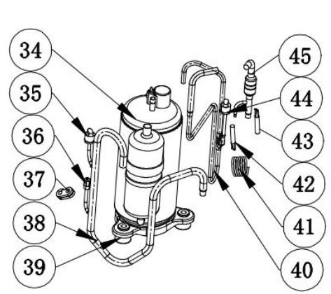 GRE HPG25 - HPG40 - HPG50 - HPG70 - Geëexplodeerd Diagram - 6