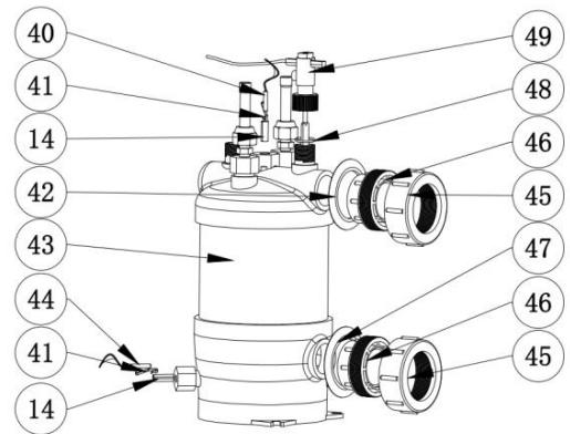 GRE HPG25 - HPG40 - HPG50 - HPG70 - Geëexplodeerd Diagram - 3