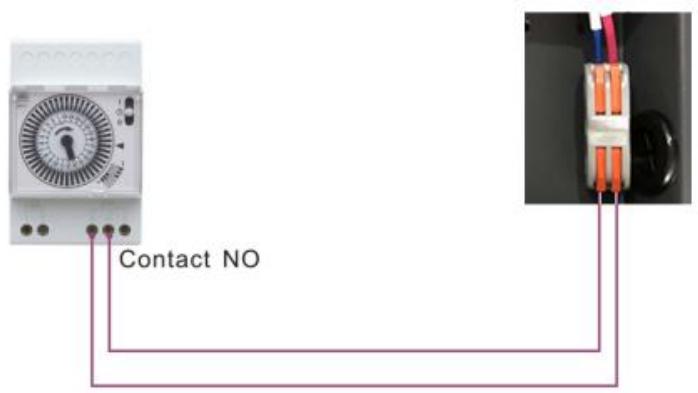 GRE HPG25 - HPG40 - HPG50 - HPG70 - Raccordement pour déclencher l'horloge de la filtration - 1