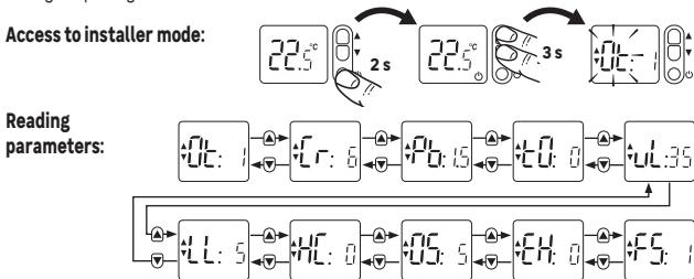 EQUATION TH20DM - Installer Mode - 1