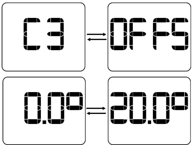 HJM SPRING - : EFH1000WIFI, EFH1500WIFI & EFH2000WIFI - Réglage du décalage. - 1
