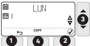EQUATION TH40DP6 - Copiare le fasce orarie da un giorno all'alto - 1