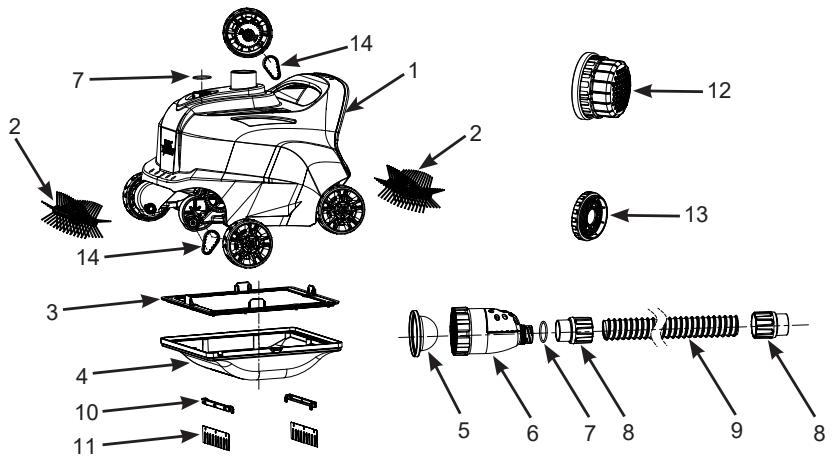 INTEX ZX300 - DETAIL DES PIECES - 1