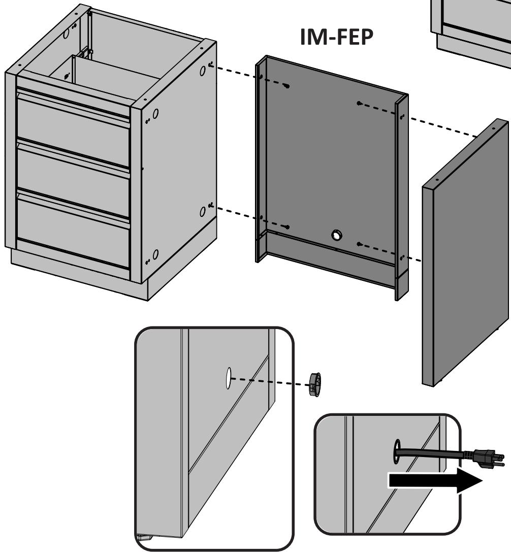 NAPOLEON GRILLS BIG 32 - INSTALLATION DE CABINETS COTE A COTE - 10