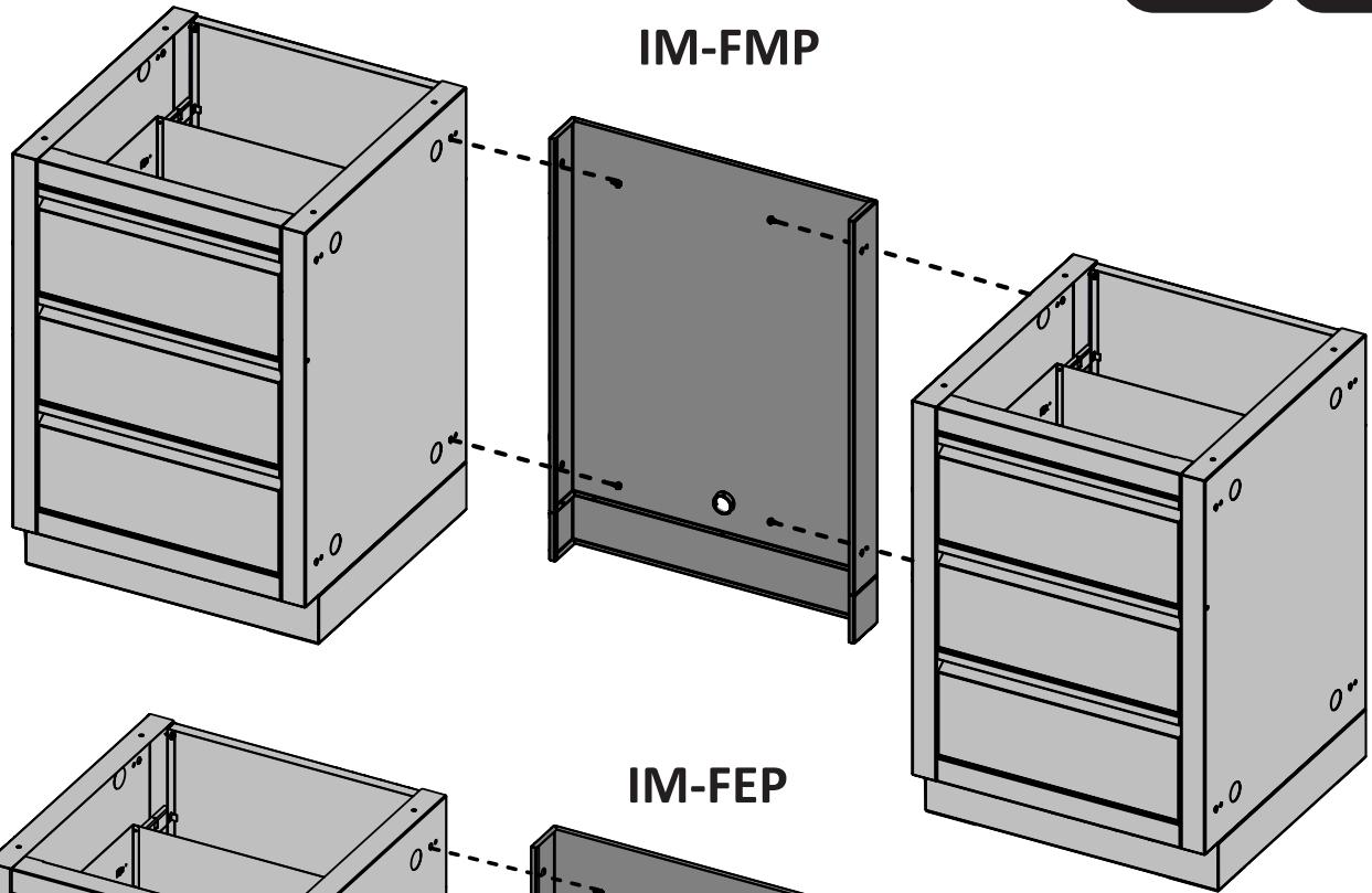 NAPOLEON GRILLS BIG 32 - INSTALLATION DE CABINETS COTE A COTE - 9