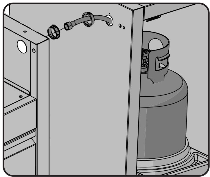 NAPOLEON GRILLS BIG 32 - IM-UTC ACHEMINEMENT DU BOYAU D'ALIMENTATION EN PROPANE - 2