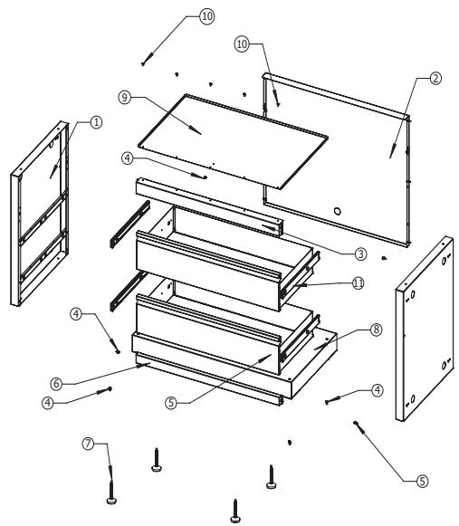 NAPOLEON GRILLS BIG 32 - Parts List / List des pieces - 3