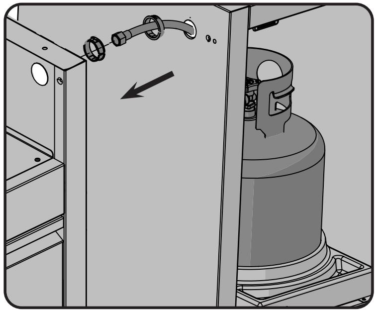 NAPOLEON GRILLS BIG 32 - PROPANE SUPPLY HOSE ROUTING - 2
