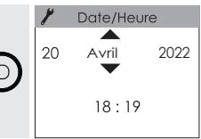 SAUTER KELUD SLIM - - Réglez le jour, le mois, l'année, l'hour et les minutes - 3