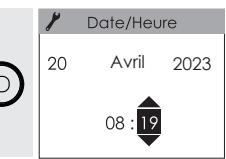 SAUTER KELUD SLIM - - Réglez le jour, le mois, l'année, l'hour et les minutes - 9