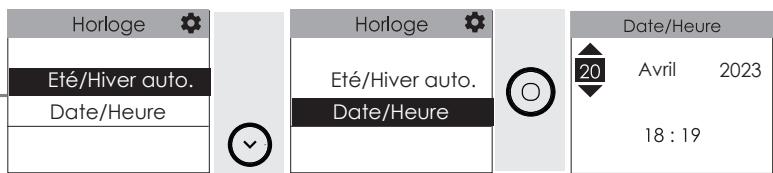 SAUTER KELUD SLIM - Régler la date et l'heure - 2