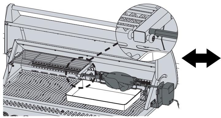NAPOLEON GRILLS BI32, BI12 & BI10, BIG32, BIG38 & BIG44, BIB10, BIB12 & BIB18 - BIG 44 Spit Rod: Option 1 - 1