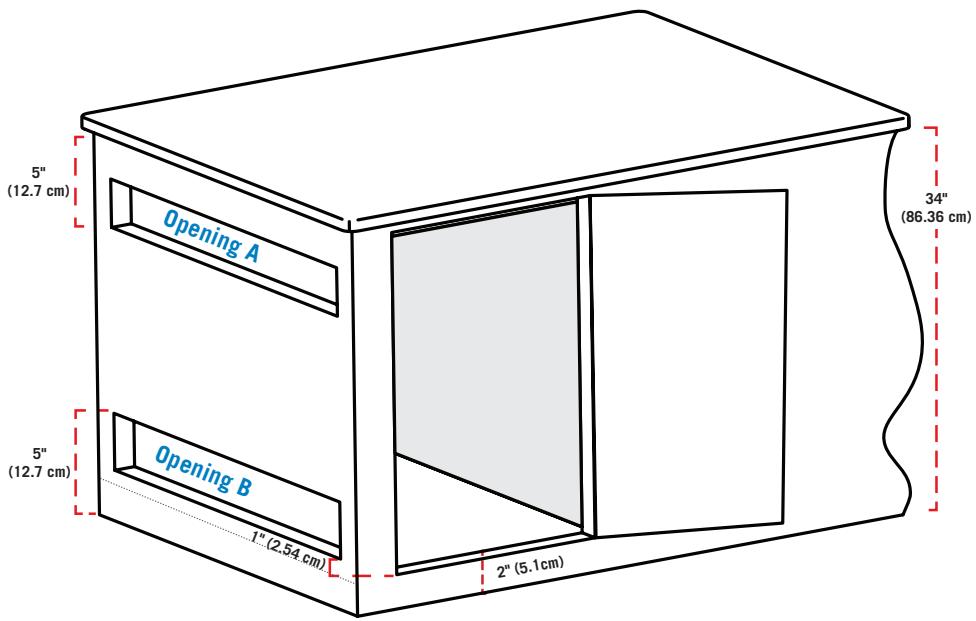 NAPOLEON GRILLS BI32, BI12 & BI10, BIG32, BIG38 & BIG44, BIB10, BIB12 & BIB18 - Built-in Enclosure - 2