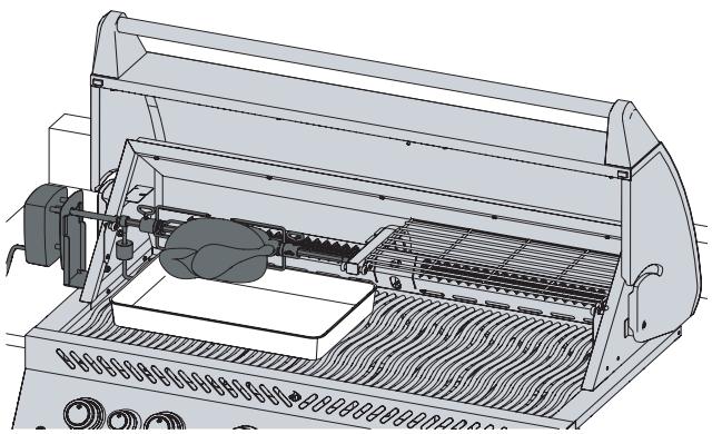 NAPOLEON GRILLS BI32, BI12 & BI10, BIG32, BIG38 & BIG44, BIB10, BIB12 & BIB18 - BIG 44 Spit Rod: Option 1 - 2