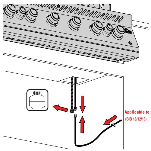 NAPOLEON GRILLS BI32, BI12 & BI10, BIG32, BIG38 & BIG44, BIB10, BIB12 & BIB18 - Gas Hose - 1