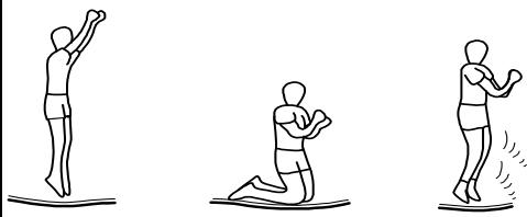 TRIGANO TRAMPOLINE + FILET + ECHELLE - Le REBOND sur les GENOUX - 1