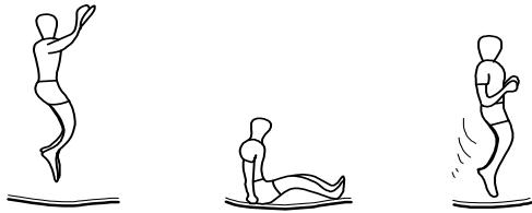 TRIGANO TRAMPOLINE + FILET + ECHELLE - Le REBOND en position ASSISE - 1