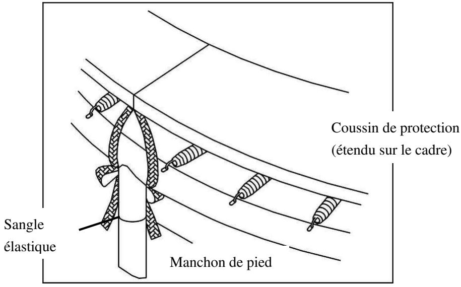 TRIGANO TRAMPOLINE + FILET + ECHELLE - Attention - 2