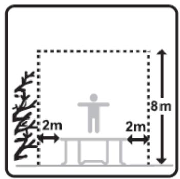 TRIGANO TRAMPOLINE + FILET + ECHELLE - Attention - 12